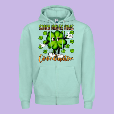 Shenanigans Coordinator St Patrick S Day Artiststas Zipper Hoodie Designed By Artiststas