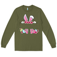 Easter Bunny Name Frame Long Sleeve Tee | Teevron