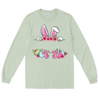 Matcha Easter bunny name frame Long Sleeve Tee - OliviaCreatesArt