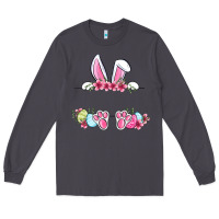 Smoke Easter bunny name frame Long Sleeve Tee - OliviaCreatesArt