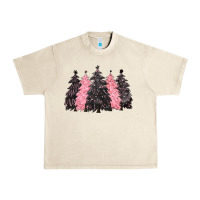 Sandshell pink christmas trees Urban Heavy Tee - CowGirlArtShop