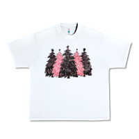 White pink christmas trees Urban Heavy Tee - CowGirlArtShop