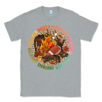 Heather Grey Boots flannels bonfires leggins football Classic Tee - NancyCooperArtShop