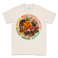 Natural Boots flannels bonfires leggins football Classic Tee - NancyCooperArtShop