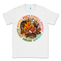 White Boots flannels bonfires leggins football Classic Tee - NancyCooperArtShop