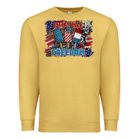 Antique Gold tastes like freedom Premium Sweatshirt - BarkalooDesign