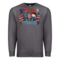 Charcoal Heather tastes like freedom Premium Sweatshirt - BarkalooDesign