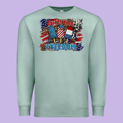 Tastes Like Freedom Premium Sweatshirt Designed By Barkaloodesign