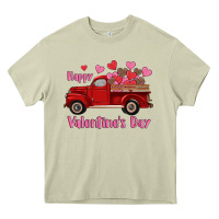 Mossy happy valentine's day truck hearts Heavy Core Tee - RanaPortraitStore