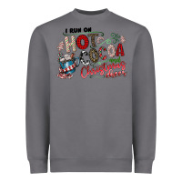 Storm I Run Hot Cocoa And Christmas Cheer Heavyweight Sweatshirt - CowhideDigitalArt