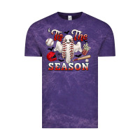 Cloud Purple tis the season baseball halloween Vintage Tee - CowGirlArtShop