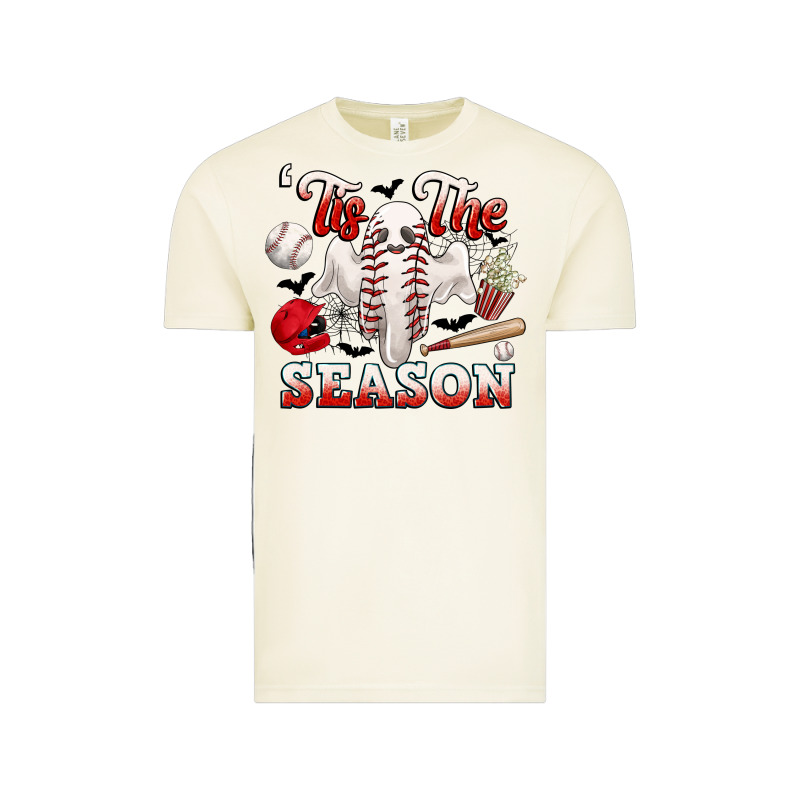 Tis The Season Baseball Halloween Vintage Tee by CowGirlArtShop | Teevron