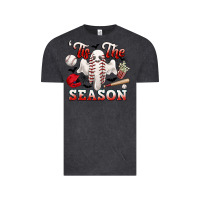 Vintage Black tis the season baseball halloween Vintage Tee - CowGirlArtShop