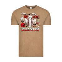 Vintage Coffee tis the season baseball halloween Vintage Tee - CowGirlArtShop