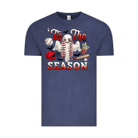 Vintage Denim tis the season baseball halloween Vintage Tee - CowGirlArtShop