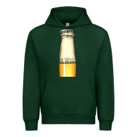 Forest Green yellow beer bottle Urban Hoodie - AdoDesignShop