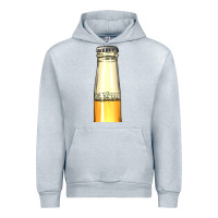 Heather Grey yellow beer bottle Urban Hoodie - AdoDesignShop