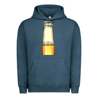 Pigment Midnight Navy yellow beer bottle Urban Hoodie - AdoDesignShop