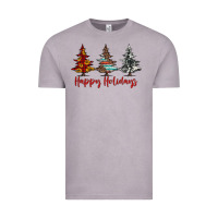 Vintage Zinc happy holidays christmas trees Vintage Tee - Jasminsmagicworld