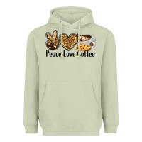 Matcha peace love coffee Heavyweight Hoodie - BarkalooDesign