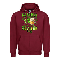 Burgundy everybody in the pub getting tipsy artiststas Zipper Hoodie - Artiststas