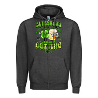 Charcoal Heather everybody in the pub getting tipsy artiststas Zipper Hoodie - Artiststas