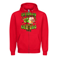 Red everybody in the pub getting tipsy artiststas Zipper Hoodie - Artiststas