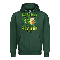 Sports Green everybody in the pub getting tipsy artiststas Zipper Hoodie - Artiststas