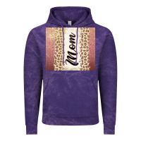 Cloud Purple Rose gold mom leopard glitter Vintage Hoodie - CowGirlArtShop
