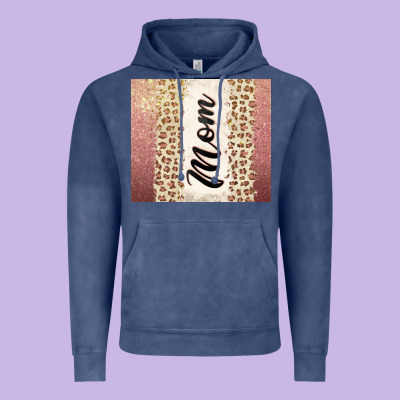 Rose Gold Mom Leopard Glitter Vintage Hoodie Designed By Cowgirlartshop