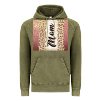 Vintage Olive Rose gold mom leopard glitter Vintage Hoodie - CowGirlArtShop