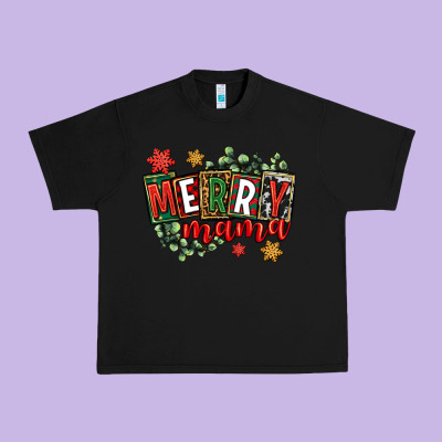 Merry Mama Urban Heavy Tee Designed By Cowgirlartshop