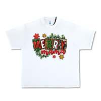White merry mama Urban Heavy Tee - CowGirlArtShop