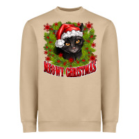 Mushroom meowy christmas Heavyweight Sweatshirt - CowhideDigitalArt