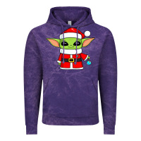 Cloud Purple baby yoda christmas santa claus Vintage Hoodie - trangStudio