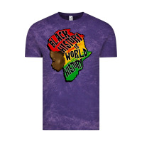 Cloud Purple black history is world history Vintage Tee - CowGirlArtShop