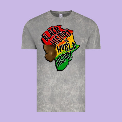 Black History Is World History Vintage Tee Designed By Cowgirlartshop