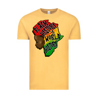 Vintage Mustard black history is world history Vintage Tee - CowGirlArtShop