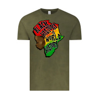 Vintage Olive black history is world history Vintage Tee - CowGirlArtShop
