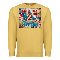 Antique Gold tastes like freedom 4th of july Premium Sweatshirt - BarkalooDesign