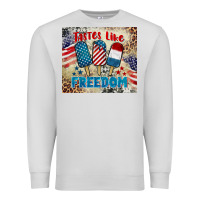 Dove Grey tastes like freedom 4th of july Premium Sweatshirt - BarkalooDesign