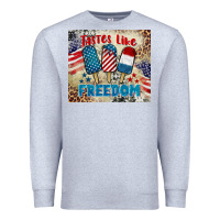 Heather Grey tastes like freedom 4th of july Premium Sweatshirt - BarkalooDesign