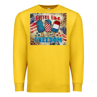 Lemon tastes like freedom 4th of july Premium Sweatshirt - BarkalooDesign