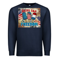 Navy tastes like freedom 4th of july Premium Sweatshirt - BarkalooDesign