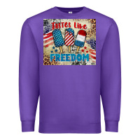 Purple tastes like freedom 4th of july Premium Sweatshirt - BarkalooDesign