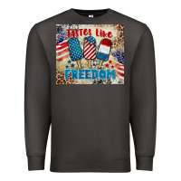 Smoke tastes like freedom 4th of july Premium Sweatshirt - BarkalooDesign