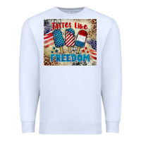 White tastes like freedom 4th of july Premium Sweatshirt - BarkalooDesign