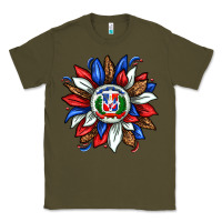 Army Green dominican sunflower Classic Tee - texasbilliewilder