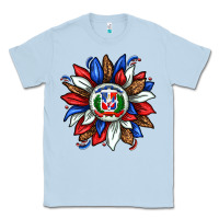Dusty Blue dominican sunflower Classic Tee - texasbilliewilder