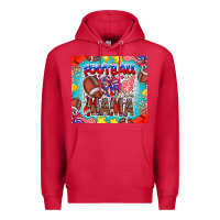 Cardinal Football Mama Premium Hoodie - CowhideDigitalArt